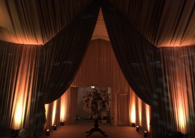 marquee draping